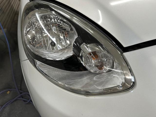 ノート　ヘットライト磨き、コーティング　黄ばみ　白ボケ　劣化　ヘッドライトくもり　暗い　見づらい　見積もり無料　車検見積もり　鈑金見積もり　代車　レンタカー　いわき市