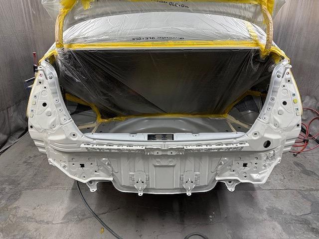 トヨタ　ＳＡＩ　板金・外装補修　追突事故　事故車修理　鈑金塗装　バックパネル交換　溶接　車体整備士　トランク交換　ぶつけられた　保険事故　レンタカー　自動車保険　福島県いわき市内郷