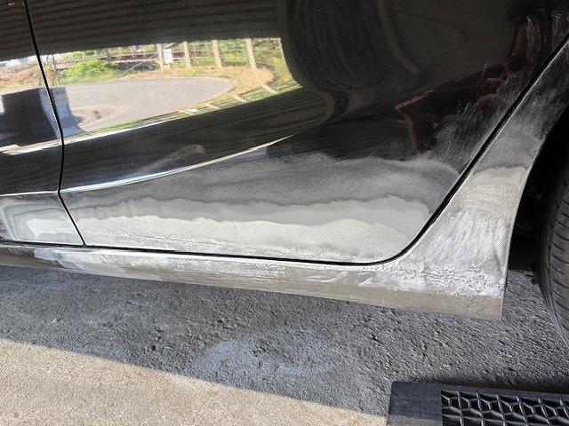 ホンダ　フィット　キズ・へこみ直し　キズ修理　へこみ修理　事故　事故車修理　車両保険　自費修理　安くなおしたい　キレイになおしたい　福島県いわき市内郷