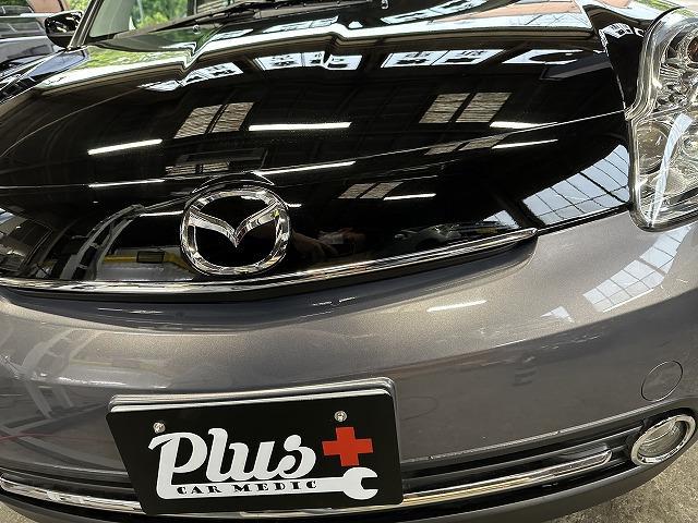 マツダ　ベリーサ　カスタムペイント　ボンネット塗装　色違い塗装　ボンネット黒塗装　カスタム塗装　オリジナル塗装　福島県いわき市内郷　見積もり無料　土日営業　日曜営業