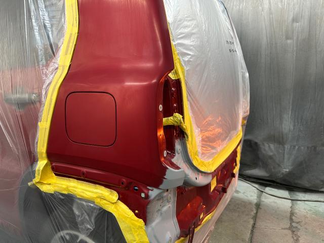 スズキ　ハスラー　クォーター鈑金　クォーター修理　鈑金修理　キズ修理　凹み修理　いわき市　パーツ交換　パーツ塗装　キズ塗装　パーツ取付　ラプター塗装　アンダーコート　下廻り塗装　防錆塗装　耐熱