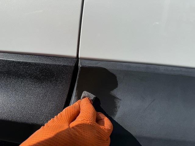 マツダ　ＣＸ－５　樹脂パーツコーティング  プラスチックパーツ劣化　樹脂パーツが白くなる　樹脂パーツ保護　未塗装部品艶出し　福島県いわき市内郷　白ボケ防止