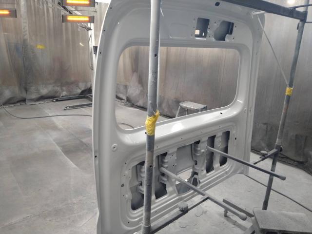 ダイハツ　ハイゼットバン　パーツ交換　リアゲート交換　新品パーツ交換　パネル交換　追突修理　保険事故　車両保険　いわき市　内郷　パーツ塗装　パーツ取付　アンダーコート　防錆塗装　耐熱塗装　見積もり無料　代車無料