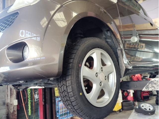 スバル　Ｒ１　スタッドレスタイヤ　タイヤ持込交換　タイヤ組替　雪道も安心　タイヤの点検　溝があっても年数経過で滑ります　タイヤの相談　いわき市内郷　特定認証整備工場　鈑金塗装工場　自動車保険代理店