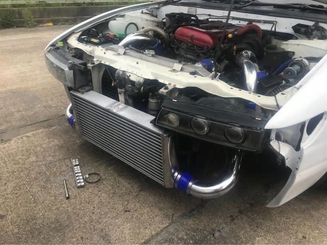 ｓ１３シルビア　アルミパイピング製作