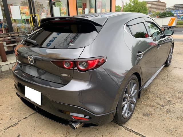 マツダ ＭＡＺＤＡ３ ＦＡＳＴＢＡＣＫ ダウンサス 持込 取付 【明石市　加古川市　神戸市西区　播磨町　稲美町　傷へこみ直し　板金修理　塗装　ドレスアップ　カスタム　取り付け　加工　車検　ガラスコーティングお任せください】