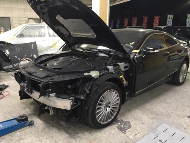 メルセデスベンツ　Sクラス ｓ450 エアロパーツ　取付　WALD　輸入車　高級車【明石市　加古川市　神戸市西区　播磨町　稲美町　傷へこみ直し　板金修理　塗装　ドレスアップ　カスタム　取り付け　加工　車検　ガラスコーティングお任せください】