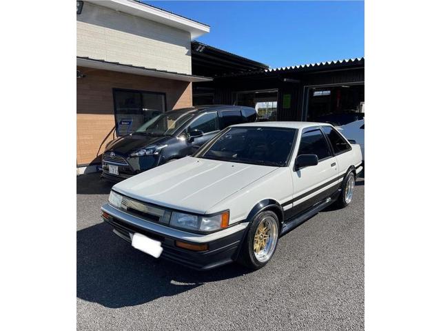 トヨタ　カローラレビン　AE86　ワーク　エクイップホイール　塗膜劣化修理　【稲美町　播磨町　加古川市　明石市　神戸市西区　傷へこみ直し　板金修理　塗装　中古車販売　ドレスアップ　カスタム　取付　加工　車検　ガラスコーティングお任せください