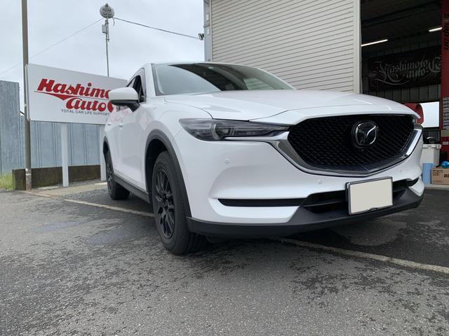 マツダ　CX-5　ウインカー取り付け　持ち込みパーツ