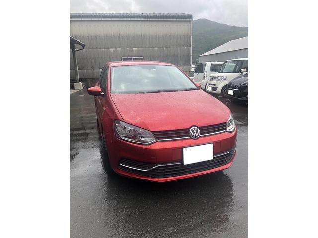 フォルクスワーゲン　ポロ　右リアドア修理【徳島市　傷へこみ直し　板金　塗装　車検　整備　メンテナンス　山崎ボデーワークス】