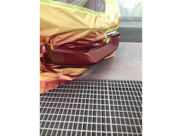 日産　セレナ　フロントバンパー修理【徳島市　傷へこみ直し　板金　塗装　車検　整備　メンテナンス　山崎ボデーワークス】