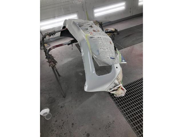 BMW 530i　フロントバンパー修理【徳島市　傷へこみ直し　板金　塗装　車検　整備　メンテナンス　山崎ボデーワークス】