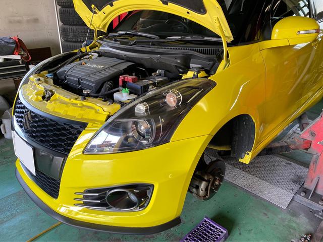 スイフト 車高調取付 ローダウン Zc32s 持込 取付 新潟 長岡 見附 栃尾 柏崎 小千谷 グーネットピット