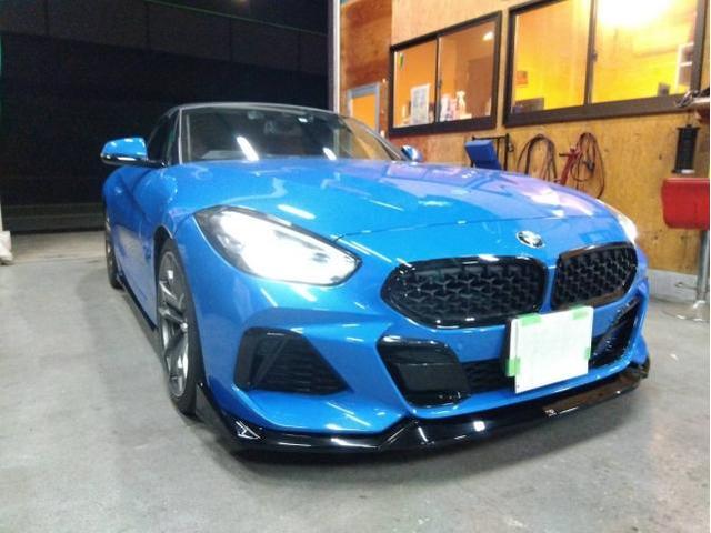 BMW Z4 フロントリップ取り付け【明石市　加古川市　車検　板金　取付修理お任せください】