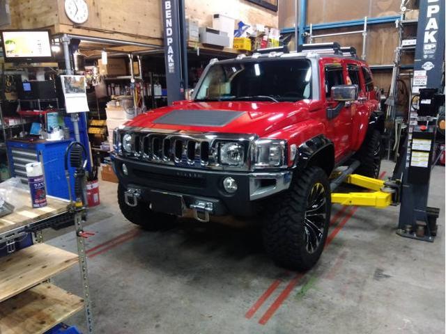 ハマー H3   2インチリフトアップ【明石市　加古川市　車検　板金　取付修理お任せください】