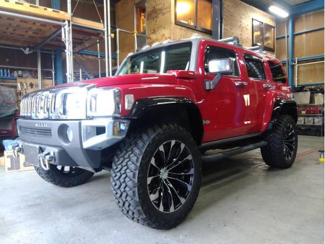 ハマー H3   2インチリフトアップ【明石市　加古川市　車検　板金　取付修理お任せください】