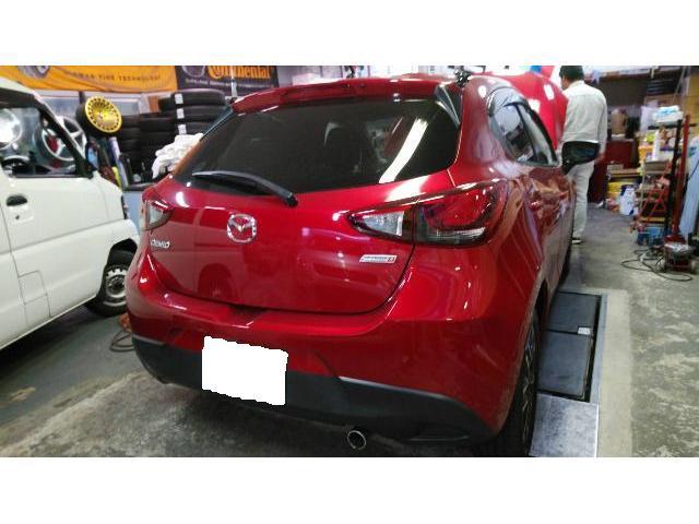 MAZDA デミオ オイル交換 タイヤローテーション 福岡市南区 中央区 博多区 城南区 春日市 那珂川氏