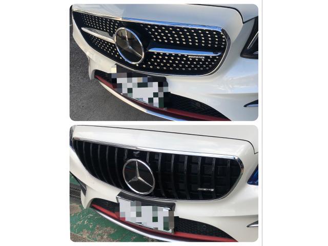 メルセデスAMG E53(W213) フロントグリル交換作業実施 ／車検・整備・見積もりもお任せ下さい！足立区・葛飾区・北区・荒川区・板橋区・江戸川区・江東区、埼玉県川口市、鳩ケ谷、八潮市、他地域のお客様も大歓迎です！