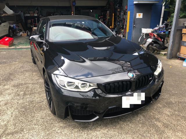 BMW M4 マフラーカッター取り付け作業実施 ／車検・整備・見積もりもお任せ下さい！足立区・葛飾区・北区・荒川区・板橋区・江戸川区、埼玉県川口市、鳩ケ谷、八潮市、他地域のお客様も大歓迎です！