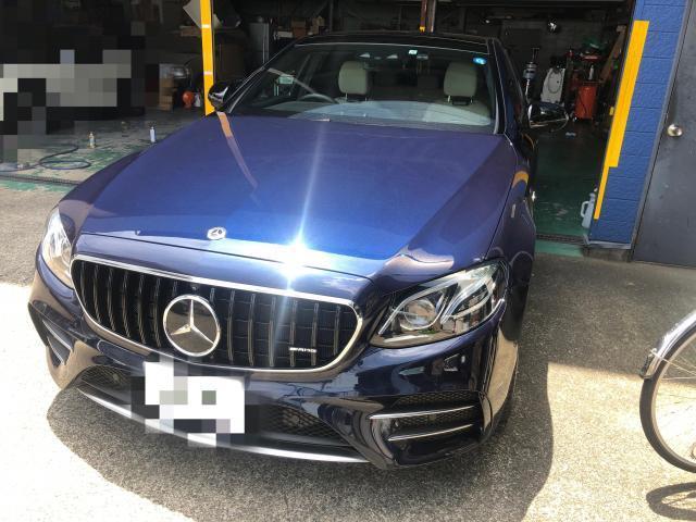 メルセデスＡＭＧ E43(W213) ダイヤモンドグリル交換作業実施 ／車検・整備・見積もりもお任せ下さい！足立区・葛飾区・北区・荒川区・板橋区・江戸川区・江東区、埼玉県川口市、八潮市、他地域のお客様も大歓迎です！