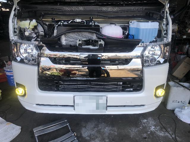 トヨタ ハイエース レジアスエース GDH201v フォグランプ球交換 トヨタ ハイエース レジアスエース GDH201v フォグランプ球交換