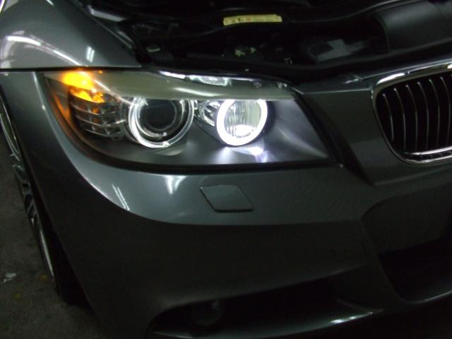 BMW 　320i  VB25    LED RING MARKER交換　LED　7000K   H8 　カスタム　湘南　茅ヶ崎

