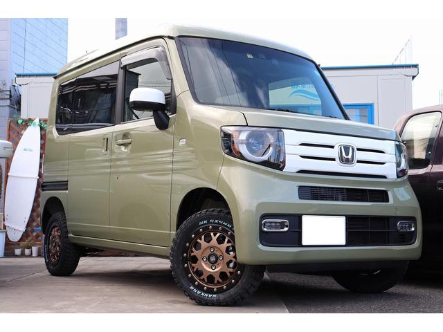 ホンダ　N-VAN　JJ1　リフトアップサス交換　リフトUP　タイヤ交換　カスタム　湘南　茅ヶ崎