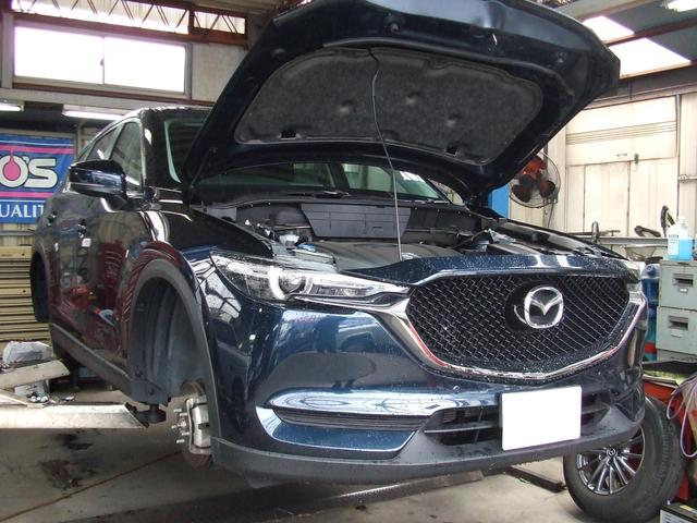 マツダ　CX-5　KFEP  　点検整備　ユーザー車検後整備　後整備点検　点検記録簿　点検ステッカー　湘南　茅ヶ崎