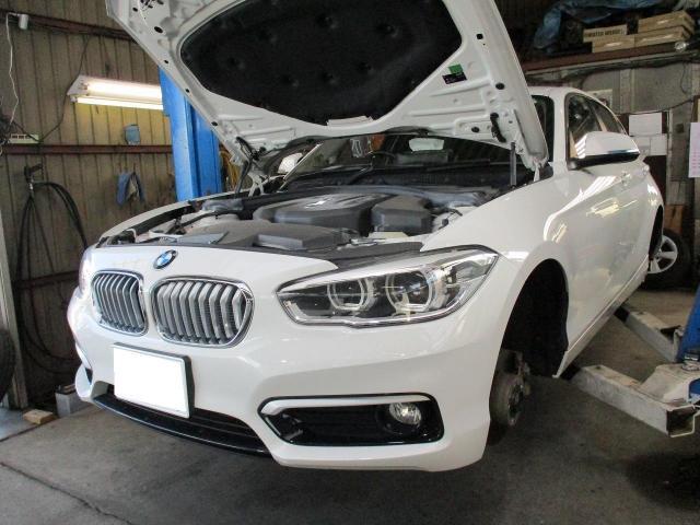 BMW　118i  1R15   法定点検　12ヶ月点検　点検整備　WAKO'S　エンジンオイル交換
湘南　茅ヶ崎　藤沢