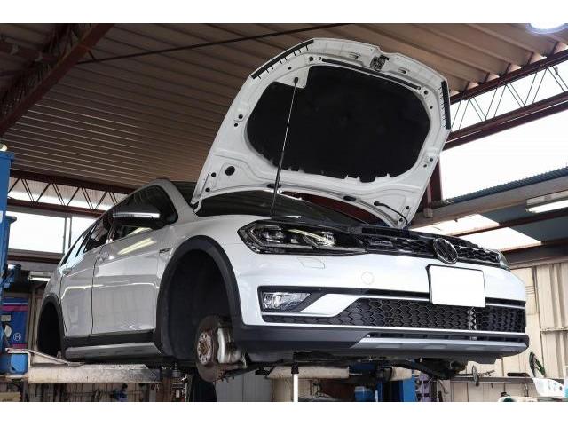 VW　ゴルフオールトラック　AUCJSF　継続車検　法定24ヶ月点検　点検整備　SNS割引　エンジンオイル交換　オイル持込　オイルフィルター　湘南　茅ケ崎市　アスリート湘南波乗り自動車