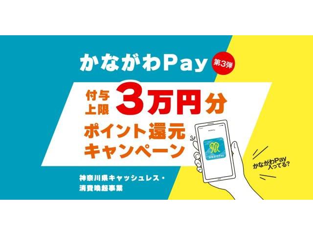 神奈川県内の加盟店にて、かながわPayアプリを使ってお買い物いただくと、
お買い上げ金額の最大20%分のポイントを還元するキャンペーンです。