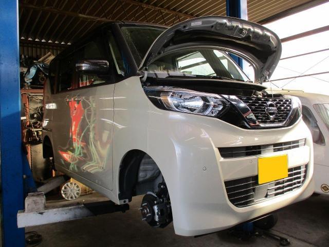 日産　ルークス　B44A　１２ケ月点検　法定点検　点検整備　点検記録簿　点検ステッカー 　軽自動車　湘南　茅ケ崎市　アスリート湘南波乗り自動車