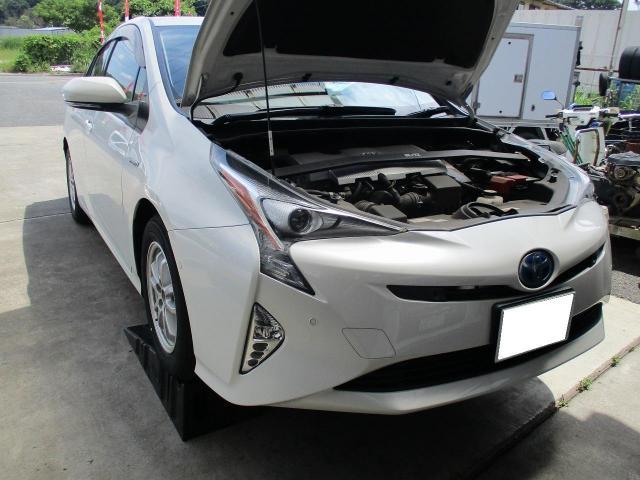 プリウス　ZVW51　2ZR-1NM　ワコーズEX　エンジンオイル交換　オイル交換　湘南　茅ヶ崎市　アスリート湘南波乗り自動車検査