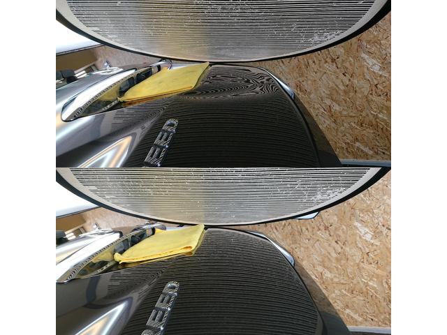 ホンダ フリードのバックドアパネルの大きなへこみのデントリペア