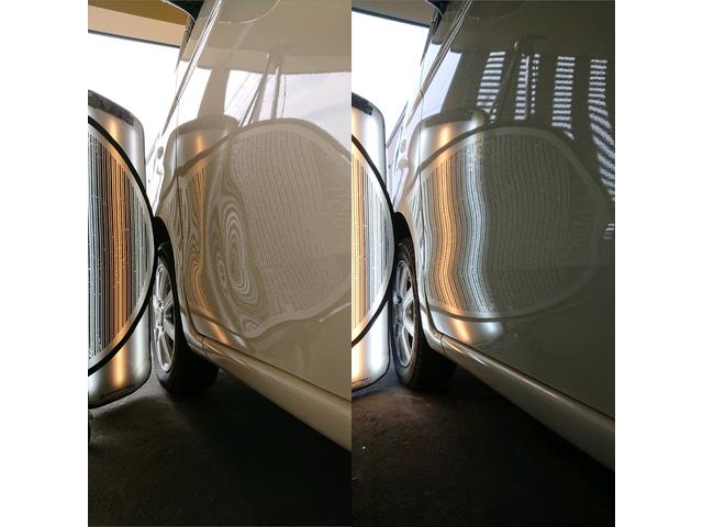 ホンダ N-WGNのフロントドアのへこみのデントリペア