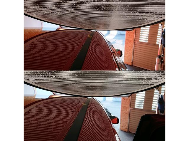 ホンダ フィットRSの両側ルーフサイドピラーのデントリペア