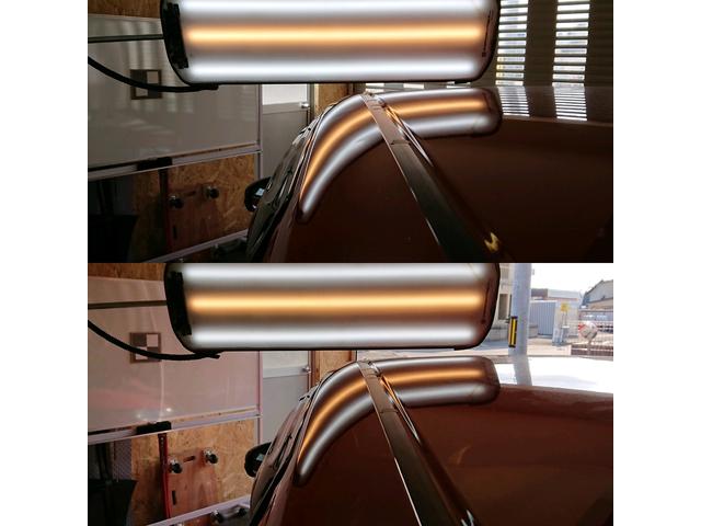 ホンダ フィットRSの両側ルーフサイドピラーのデントリペア