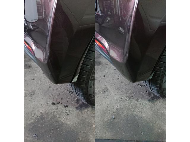 ホンダ N-BOXスラッシュのリアバンパーのデントリペア