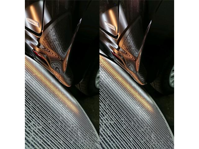 ホンダ N-BOXスラッシュのリアバンパーのデントリペア