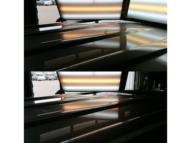 スズキ スペーシアカスタムのルーフパネル2箇所のへこみのデントリペア