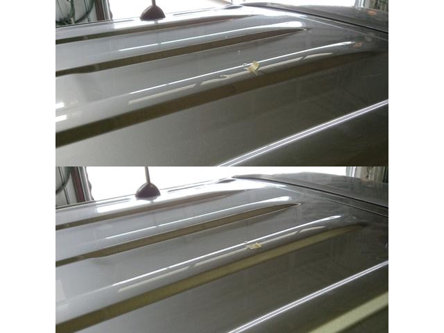 スズキ スペーシアカスタムのルーフパネル2箇所のへこみのデントリペア