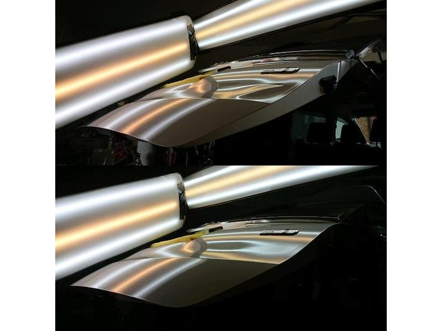 トヨタ ヴォクシーハイブリッドのバックドアパネルの凹みのデントリペア