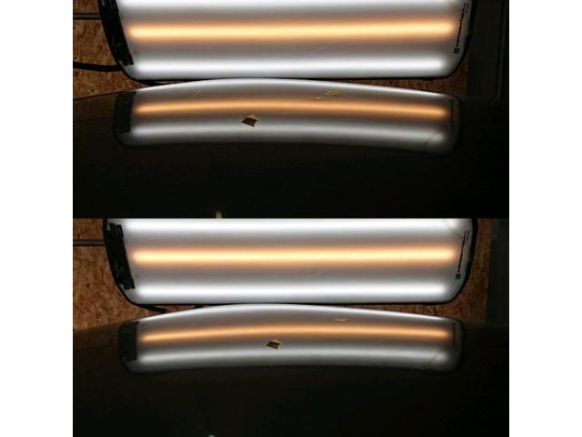 トヨタ ソアラのクォーターパネル、フロントフェンダー、フロントドア、ボンネット、ルーフの計8箇所の凹みのデントリペア