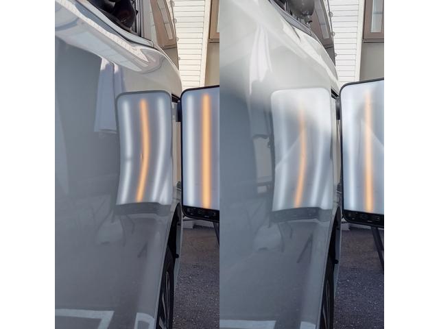 トヨタ　エスクァイアのスライドドアパネルの凹みのデントリペア