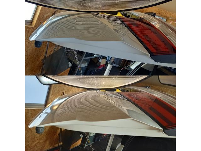 ホンダ　オデッセイのバックドアパネルの凹みのデントリペア