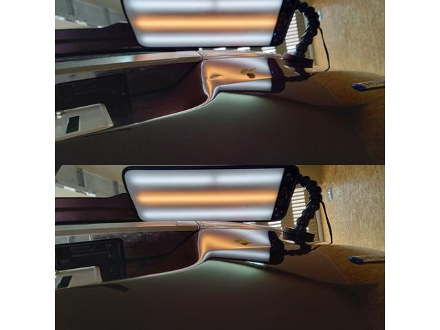 三菱　デリカD2のバックドアパネルの凹みのデントリペア