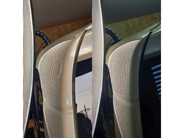 ホンダ N-BOXのルーフサイドピラーの凹みのデントリペア