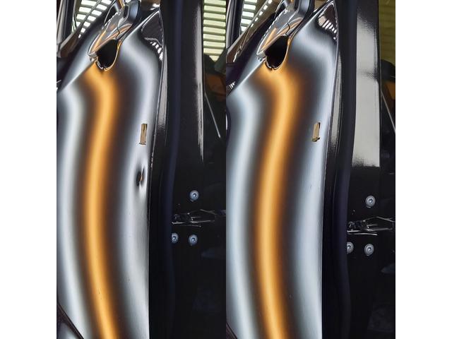 トヨタ ルーミーのフロントドアの凹みのデントリペア