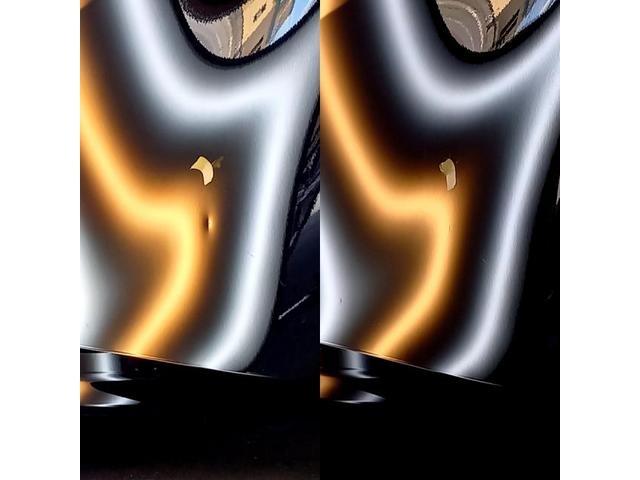 トヨタ カムリハイブリッドのリアドアの凹みのデントリペア