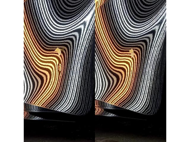 トヨタ カムリハイブリッドのリアドアの凹みのデントリペア